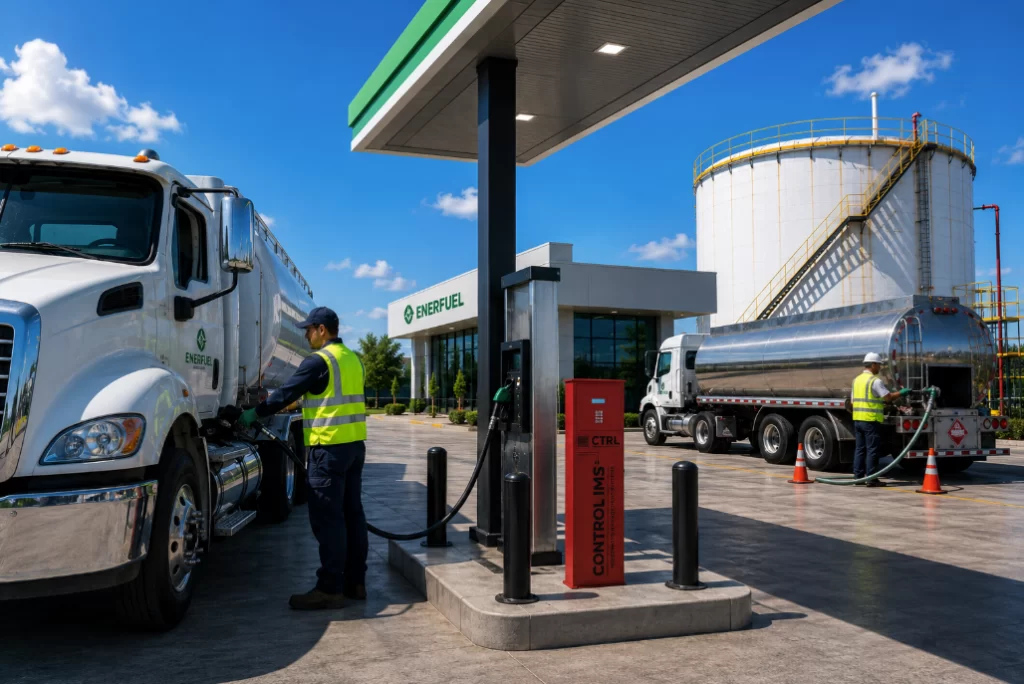 Sistema de Control de Combustible del almacenamiento al consumo